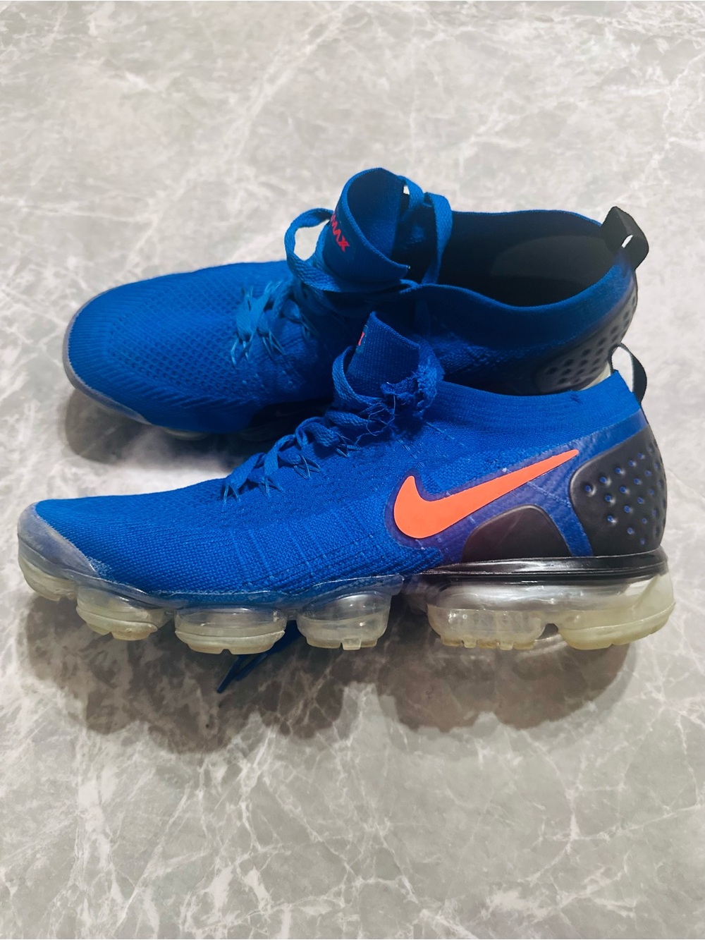 Nike Air VaporMax Flyknit 2 Racer Blue Running Sneakers 942842-400 Mens 11